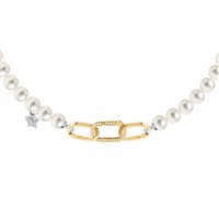 Necklace Rebecca Woman Diva Pearls in Alluminium Perla BDAKOO03